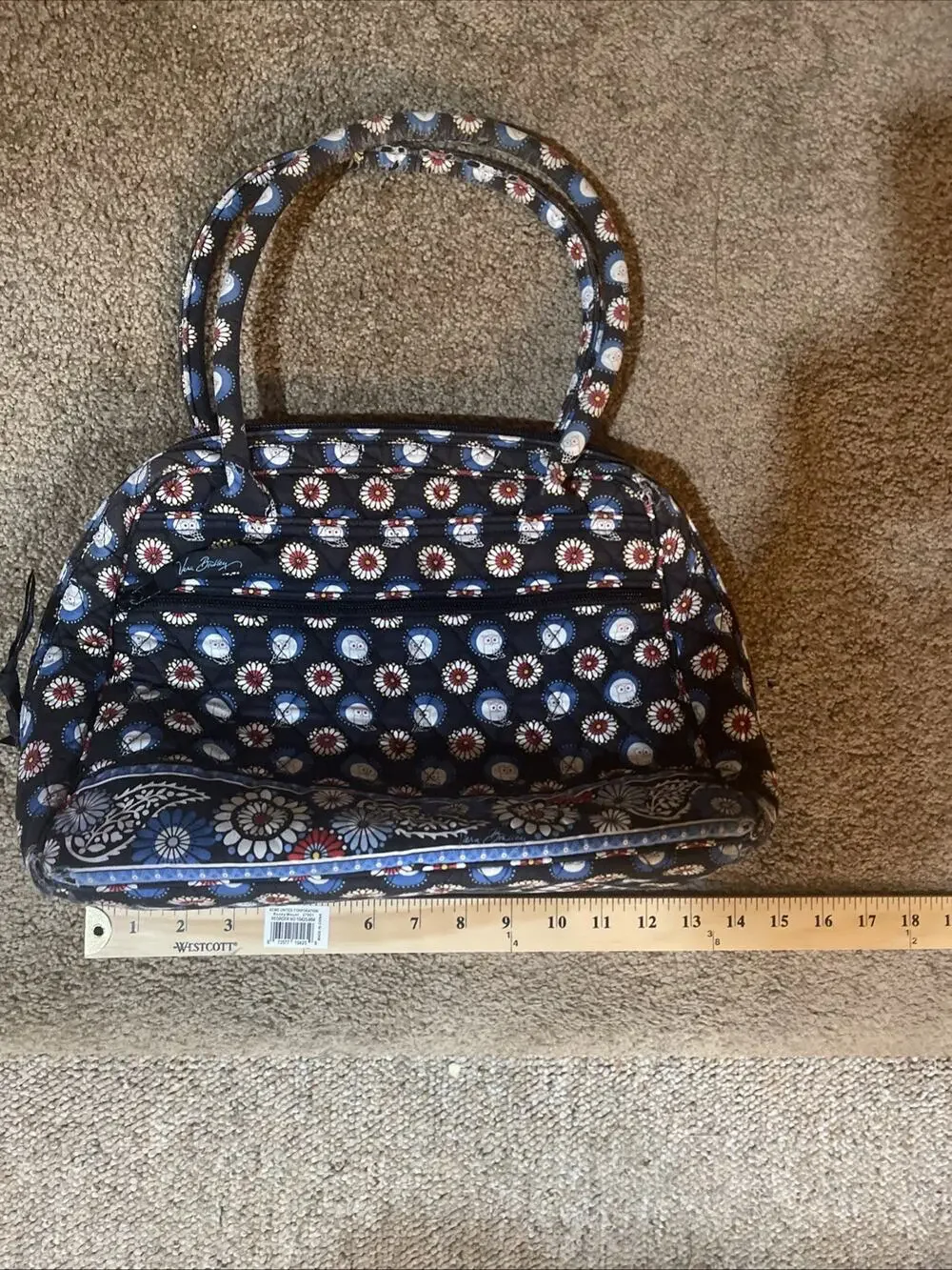 VERA BRADLEY SHERRY PURSE HANDBAG NIGHT OWL RETIRED